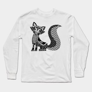 little tribal fox ecopop Long Sleeve T-Shirt